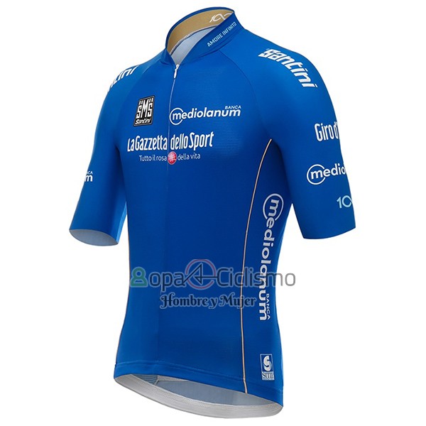 Giro d'Italia Ropa Ciclismo Culotte Corto 2017 Hombre Mangas Cortas Azul